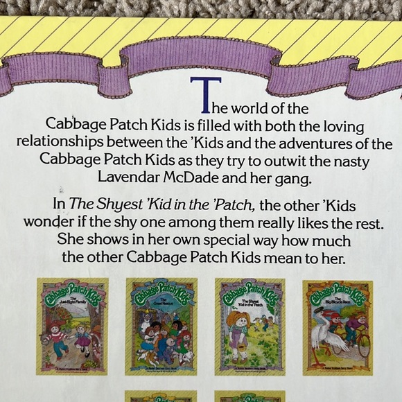 Cabbage Patch Kids, a Parker Brothers Story Book: The Shyest ‘Kid in the Patch - Picture 4 of 4
